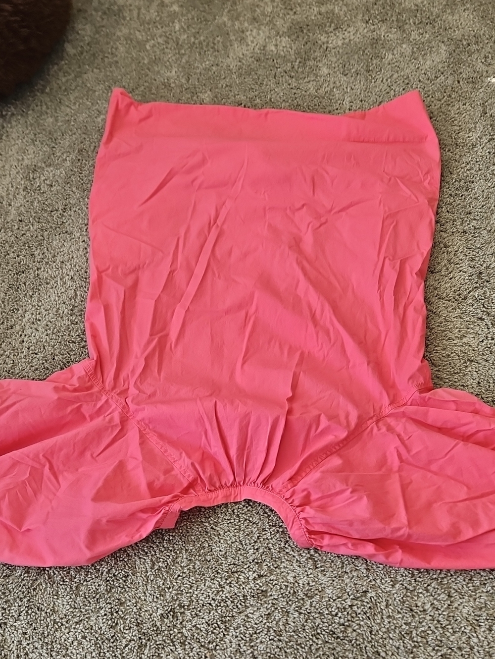 STAUD Hot Pink Dress with Puff Sleeve Detail M - Picture 7 of 7